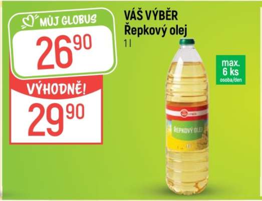 VÁŠ VÝBĚR Řepkový olej