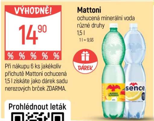 Mattoni • ochucená minerální voda
