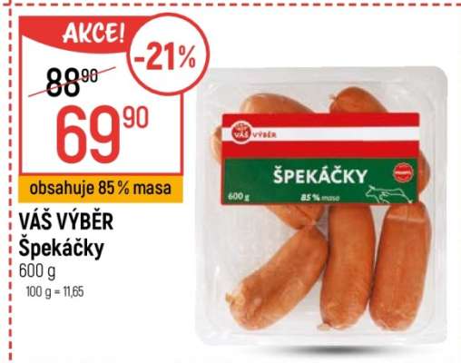 VÁŠ VÝBĚR Špekáčky