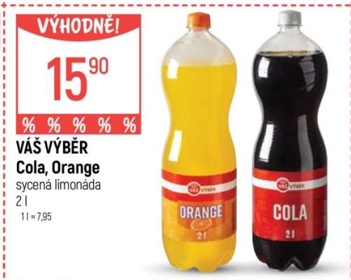VÁŠ VÝBĚR Cola, Orange