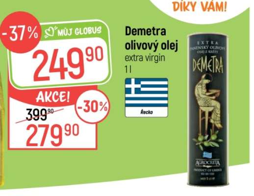 Demetra olivový olej extra virgin 1l