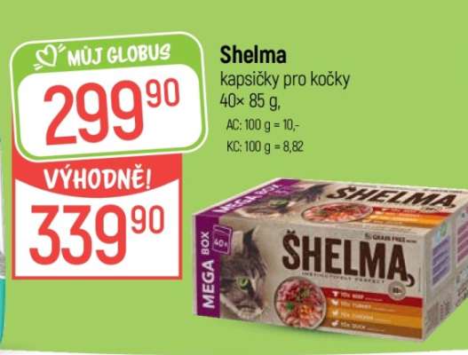Shelma kapsičky pro kočky 40×85 g