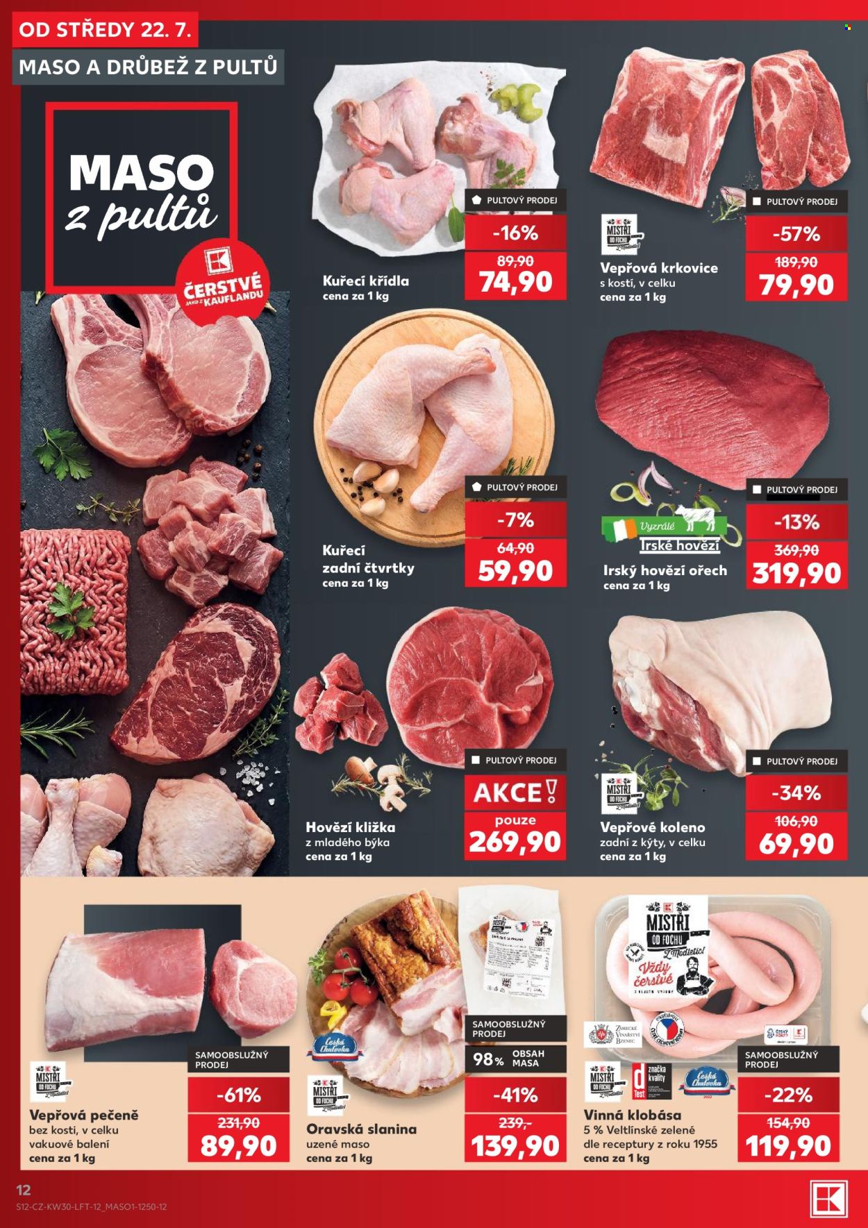 Leták Kaufland - 22.7.2026 - 28.7.2026. Strana 12