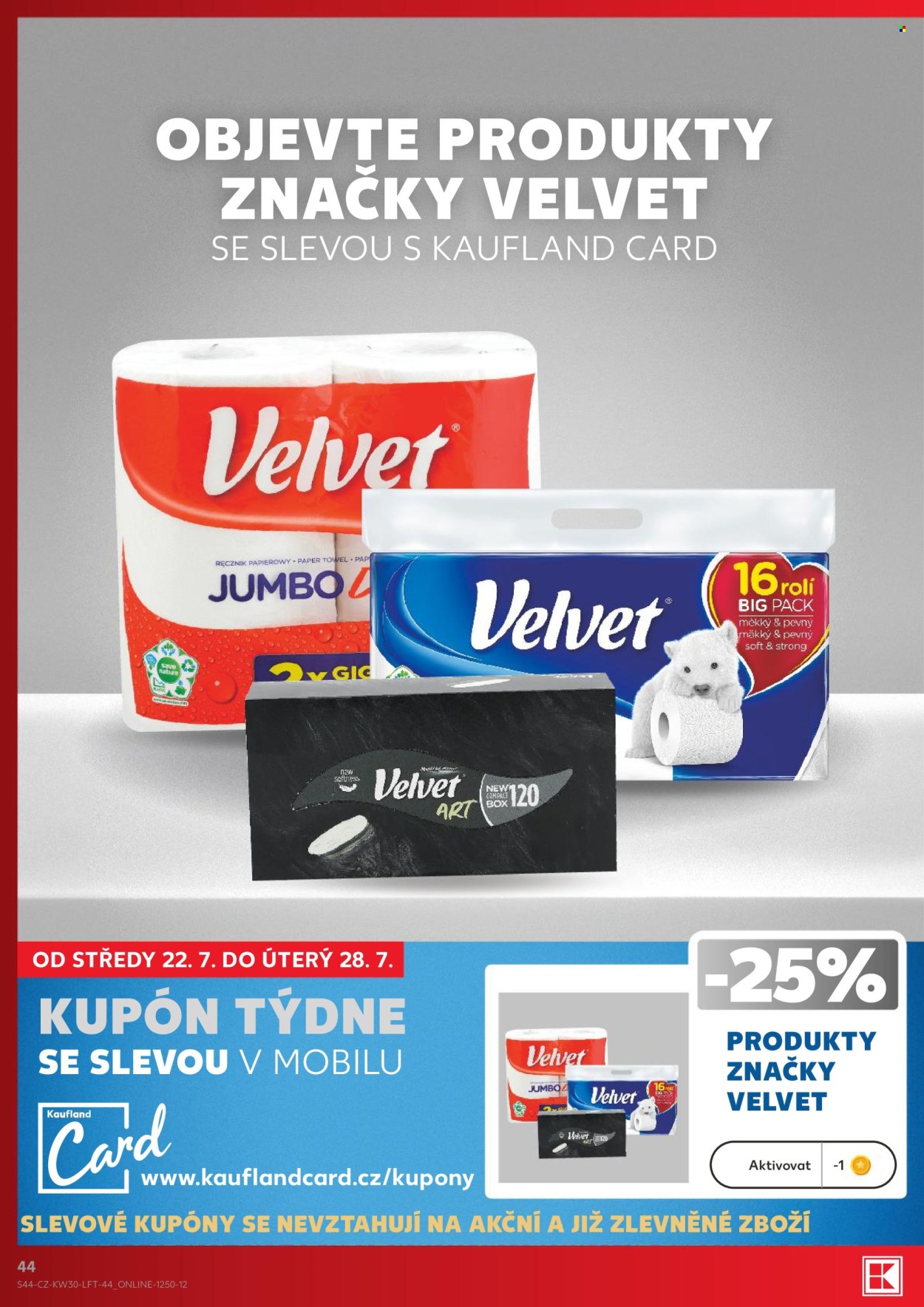 Leták Kaufland - 22.7.2026 - 28.7.2026. Strana 44