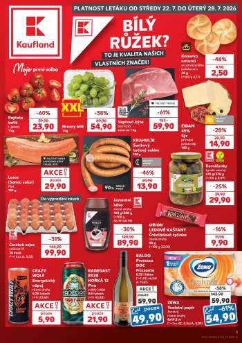Leták Kaufland - 22.7.2026 - 28.7.2026.