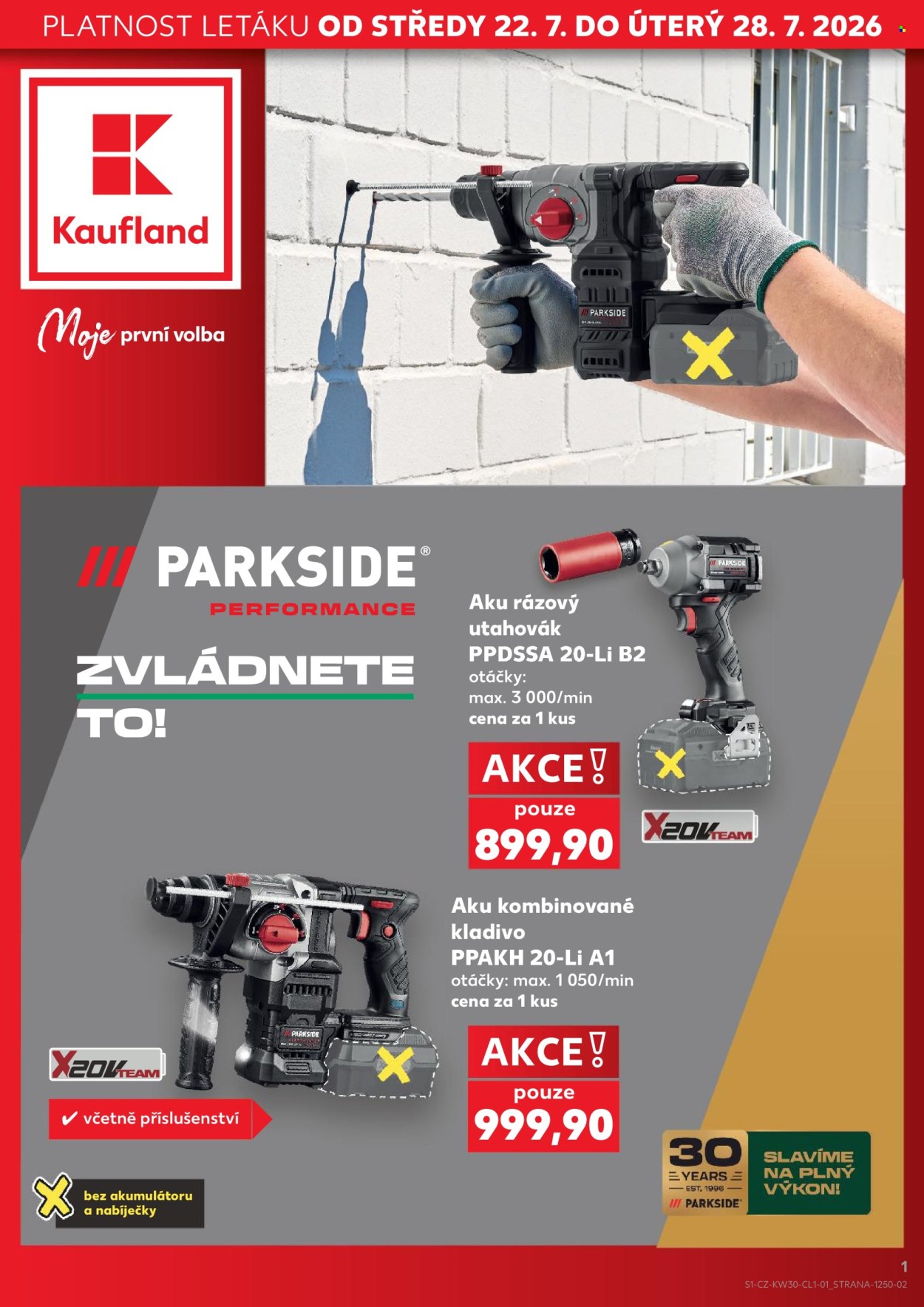 Leták Kaufland - 22.7.2026 - 28.7.2026. Strana 1