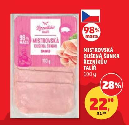 MISTROVSKÁ DUŠENÁ ŠUNKA, Řezníkův talíř,