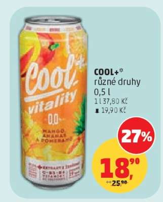 COOL+ různé druhy 0,5 l