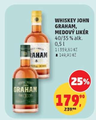 WHISKEY JOHN GRAHAM, MEDOVÝ LIKÉR