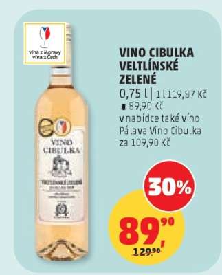 VINO CIBULKA Veltlínské zelené
