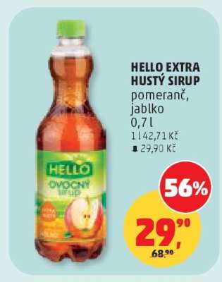 HELLO EXTRA HUSTÝ SIRUP