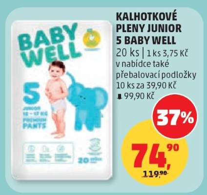 KALHOTKOVÉ PLENY JUNIOR 5 BABY WELL