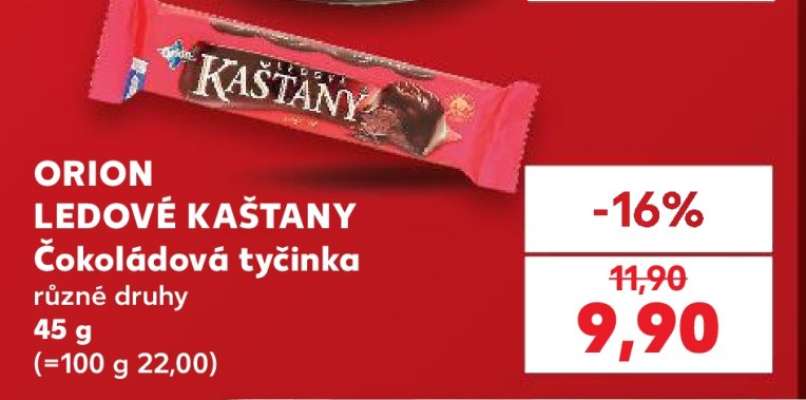 ORION LEDOVÉ KAŠTANY Čokoládová tyčinka
