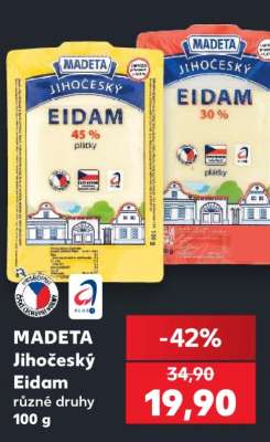 Madeta Jihočeský eidam