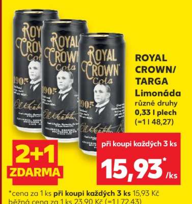 ROYAL CROWN/TARGA Limonáda
