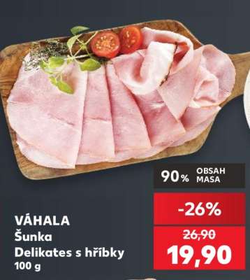 VÁHALA Šunka Delikates s hříbky 100 g