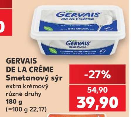 GERVAIS DE LA CRÉME Smetanový sýr