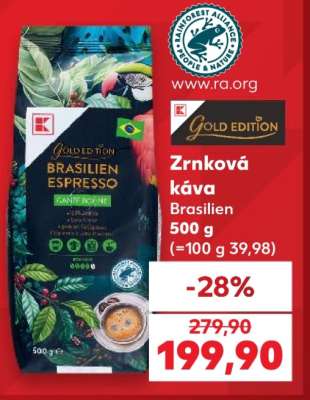 Zrnková káva Brasilien