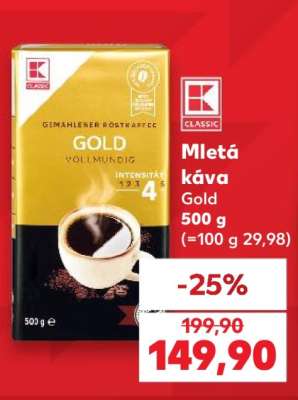 MLETÁ KÁVA GOLD