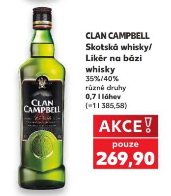 CLAN CAMPBELL Skotská whisky/Likér na bázi whisky