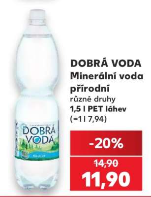 DOBRÁ VODA Minerální voda přírodní