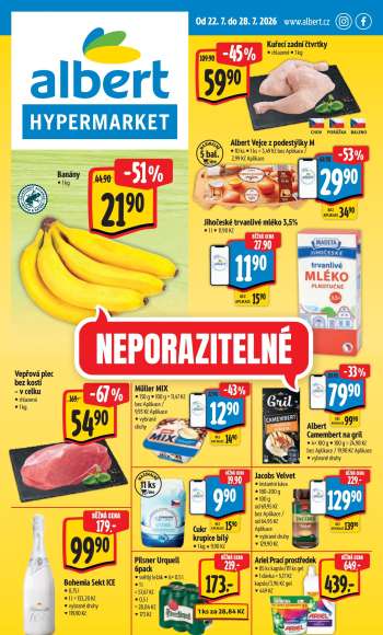 Leták Albert Hypermarket - 22.7.2026 - 28.7.2026.