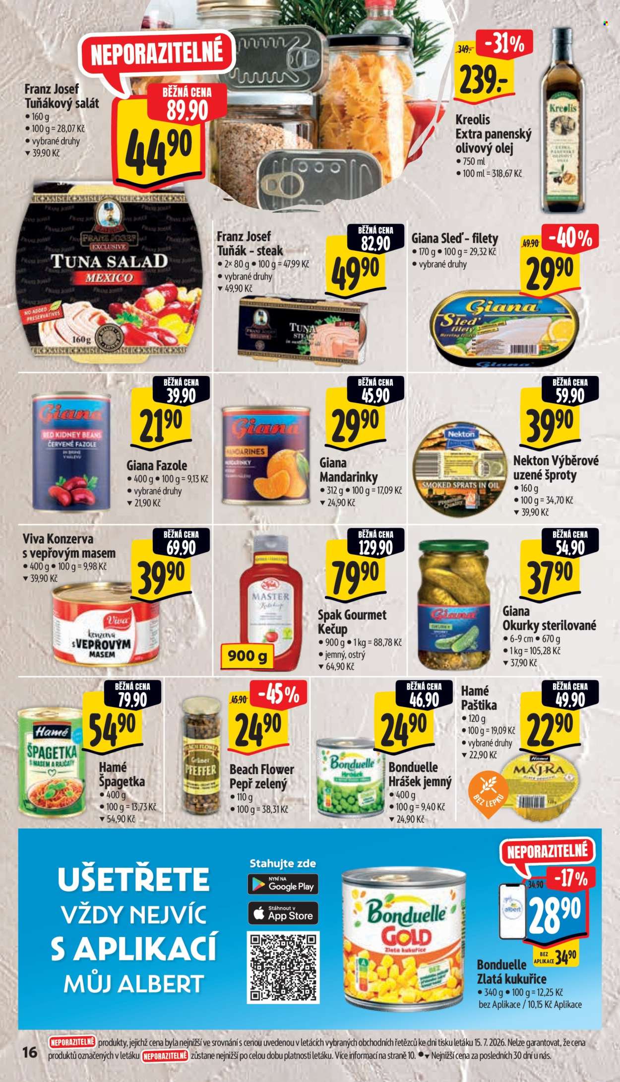 Leták Albert Hypermarket - 22.7.2026 - 28.7.2026. Strana 26