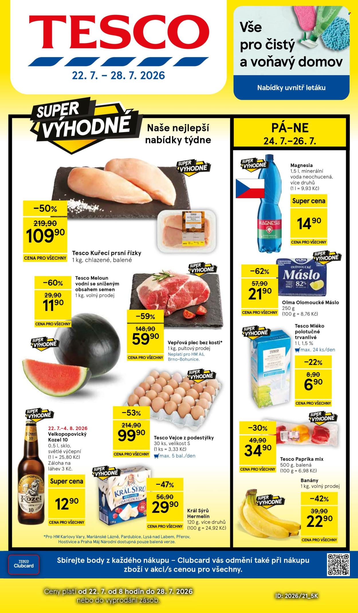 Leták TESCO - 22.7.2026 - 28.7.2026. Strana 1