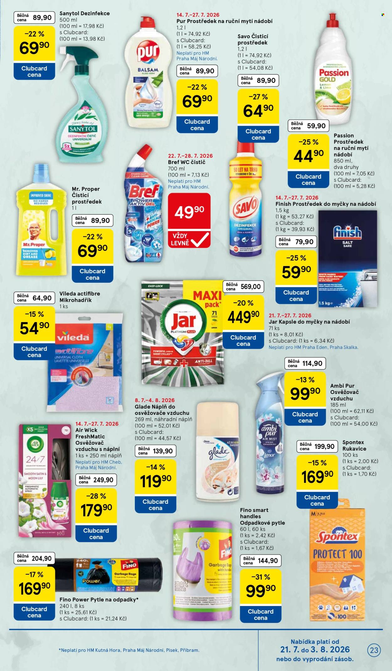 Leták TESCO - 22.7.2026 - 28.7.2026. Strana 23