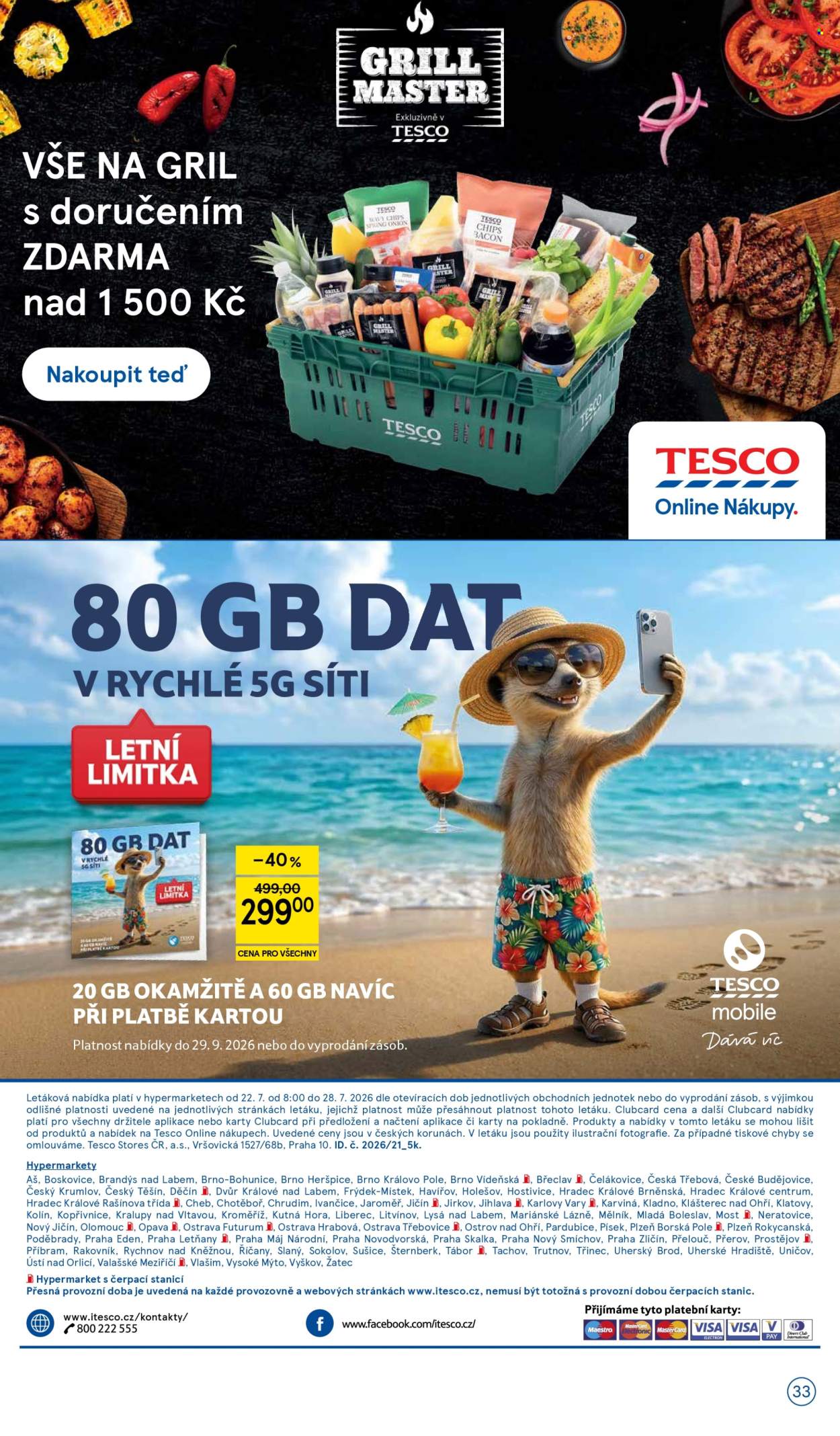 Leták TESCO - 22.7.2026 - 28.7.2026. Strana 33