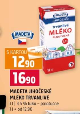 MADETA Jihočeské Mléko trvanlivé