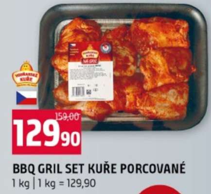 BBQ GRIL SET KUŘE PORCOVANÉ