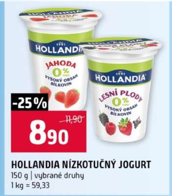 Hollandia Nízkotučný jogurt