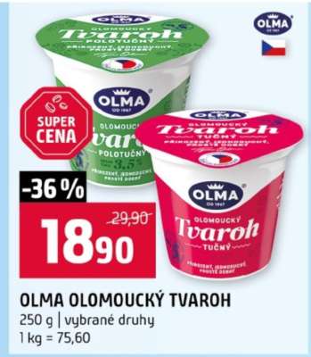 OLMA OLOMOUCKÝ TVAROH