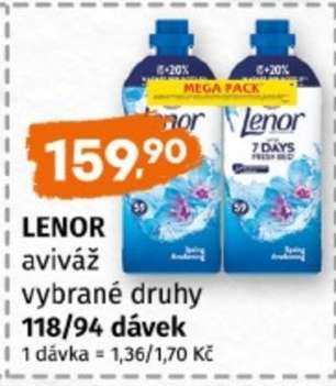 LENOR aviváž vybrané druhy