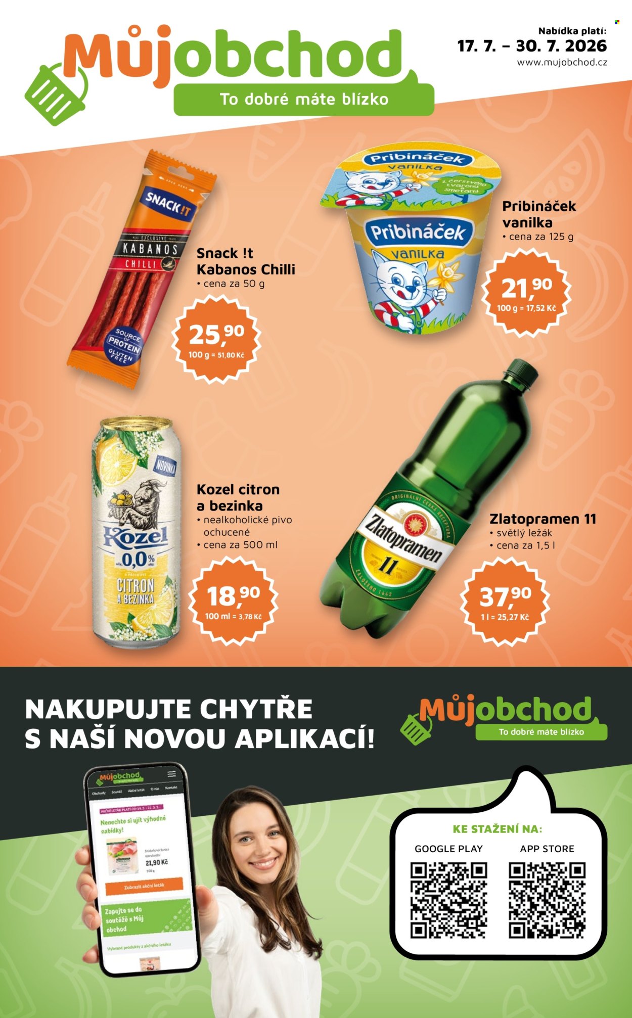Leták Můj obchod - 17.7.2026 - 30.7.2026. Strana 1
