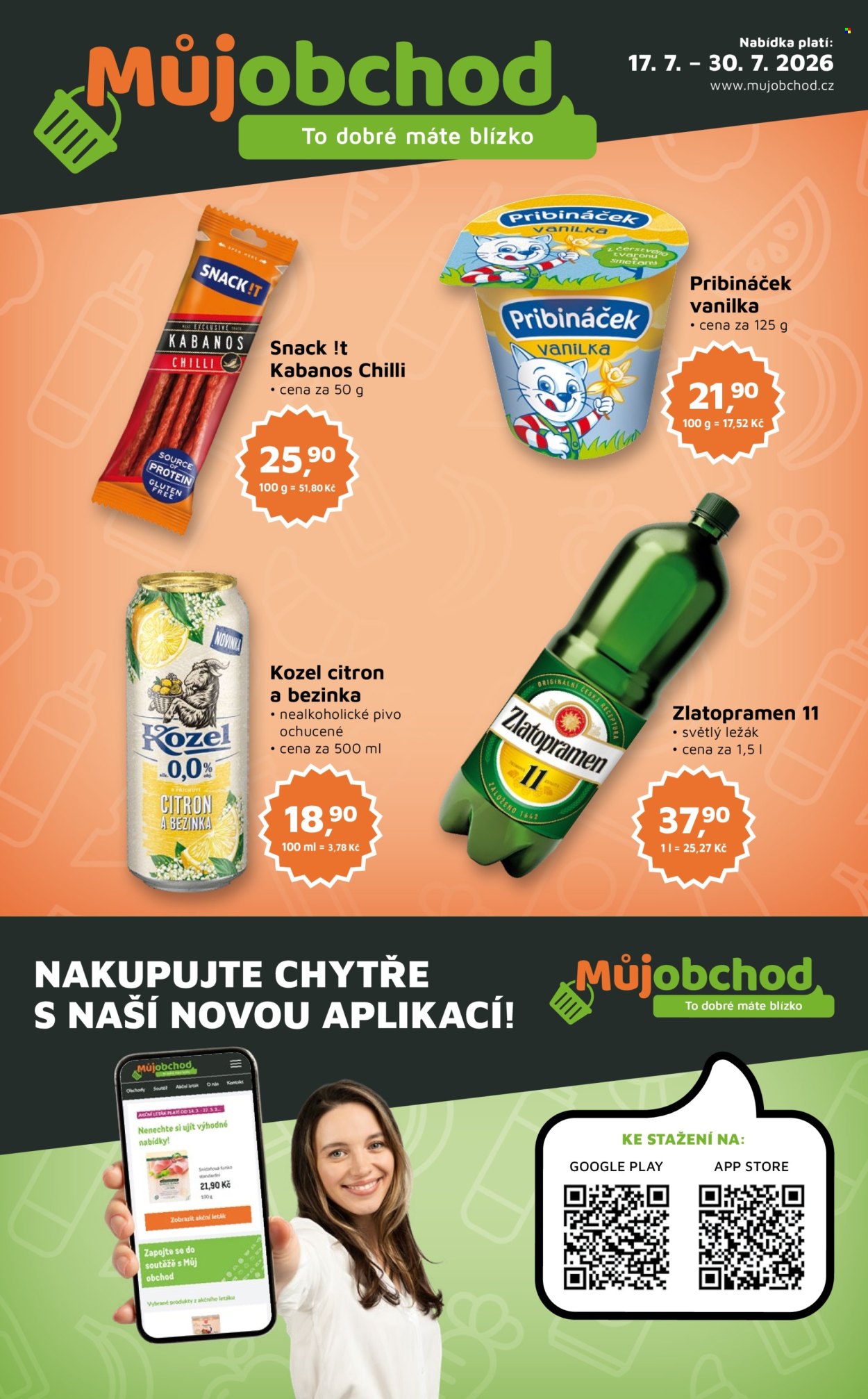 Leták Můj obchod - 17.7.2026 - 30.7.2026. Strana 1