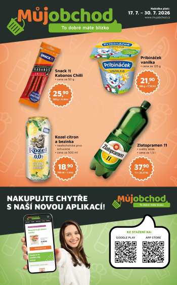 Leták Můj obchod - 17.7.2026 - 30.7.2026.