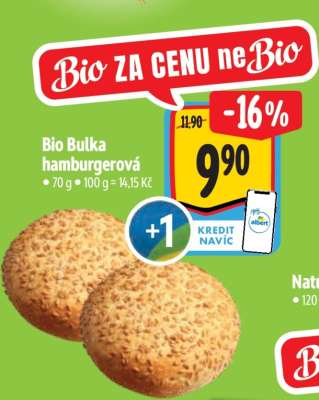 Bio Bulka hamburgerová