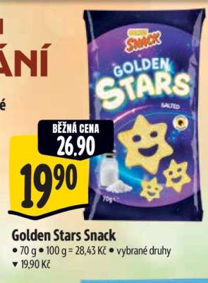 Golden stars snack
