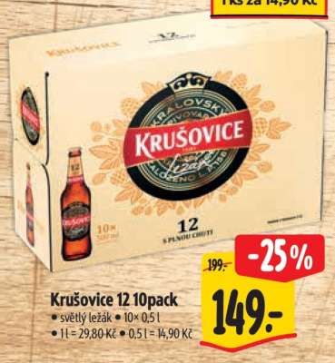 Krušovice 12 10pack