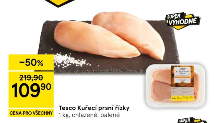 Tesco Kuřecí prsní řízky