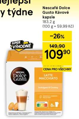 Nescafé Dolce Gusto kávové kapsle