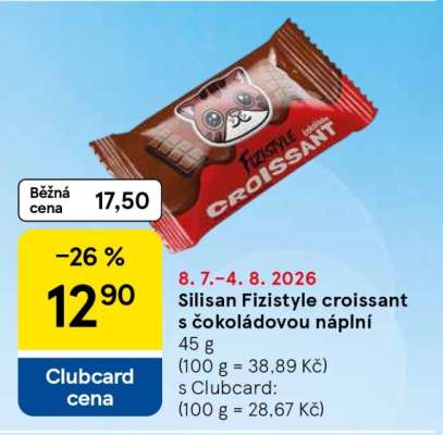 Silisan Fizistyle croissant s čokoládovou náplní