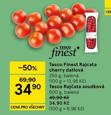 Tesco Finest Rajčata cherry datlová