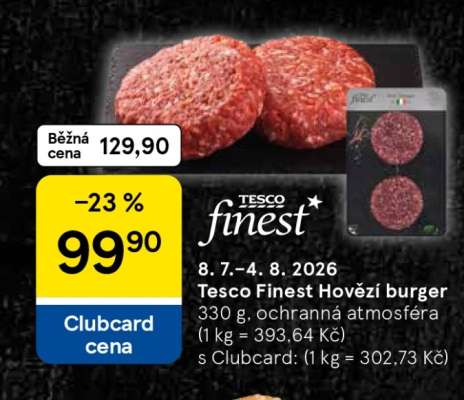 Tesco Finest Hovězí burger
