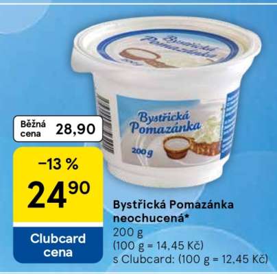 Bystřická pomazánka neochucená