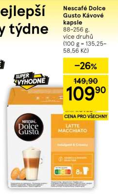 Nescafé Dolce Gusto kávové kapsle