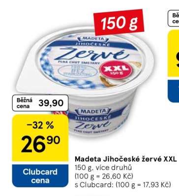 Madeta Jihočeské žervé XXL