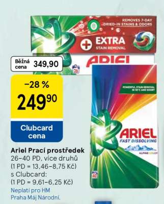 Ariel prací prostředek